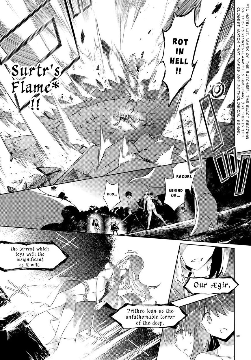 Magika no Kenshi to Shoukan Maou chapter 52 page 10