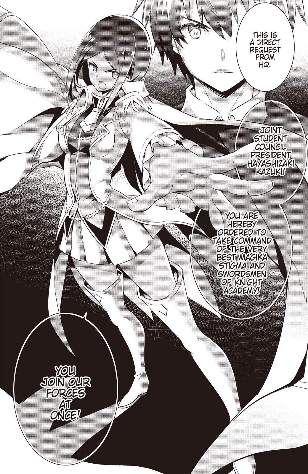 Magika no Kenshi to Shoukan Maou chapter 65 page 16