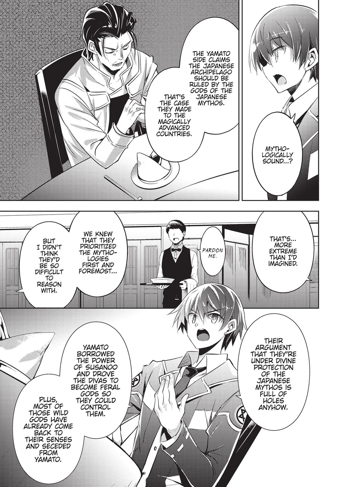 Magika no Kenshi to Shoukan Maou chapter 78 page 9