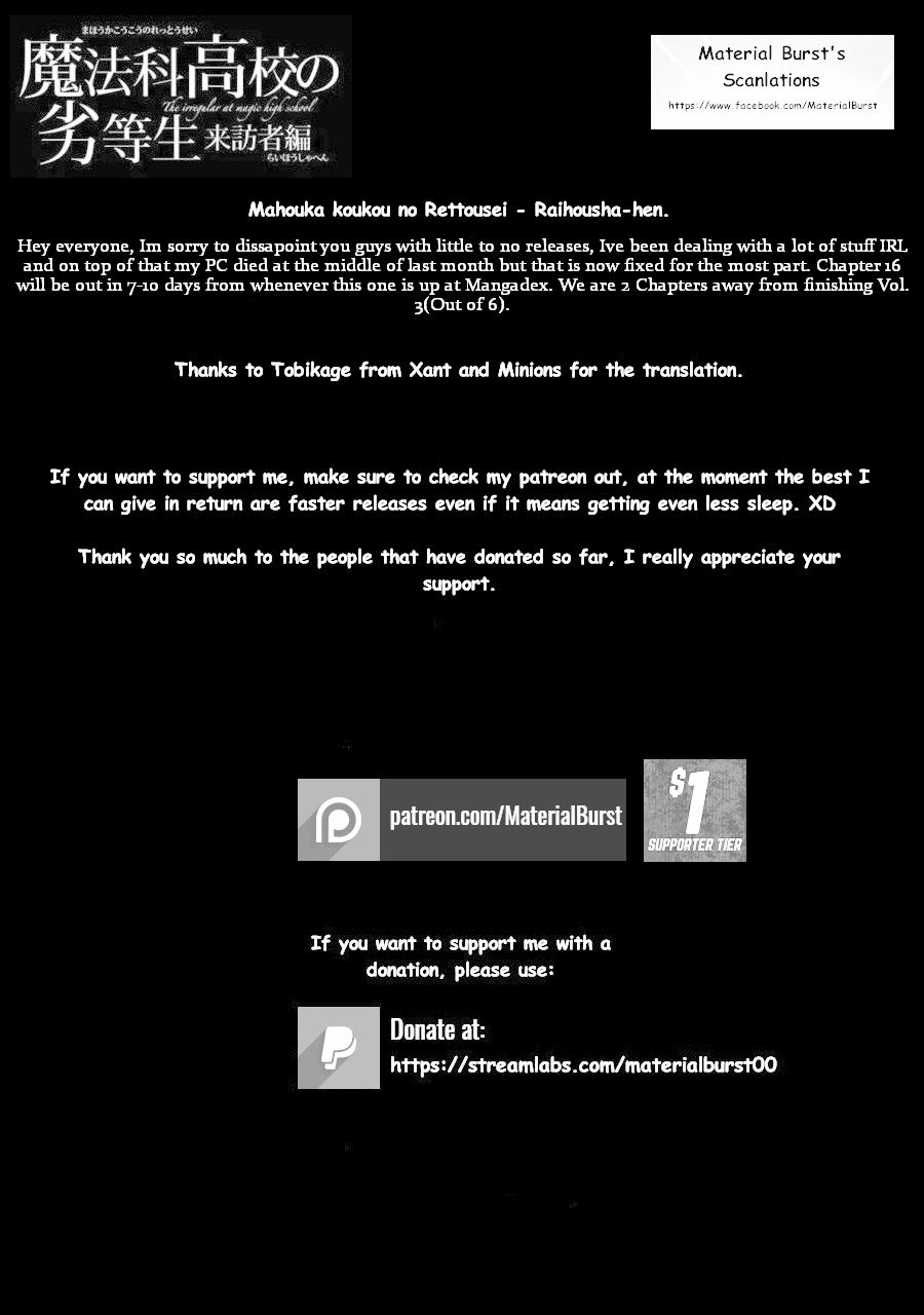 Mahouka Koukou no Rettousei - Raihousha Hen chapter 15 page 35