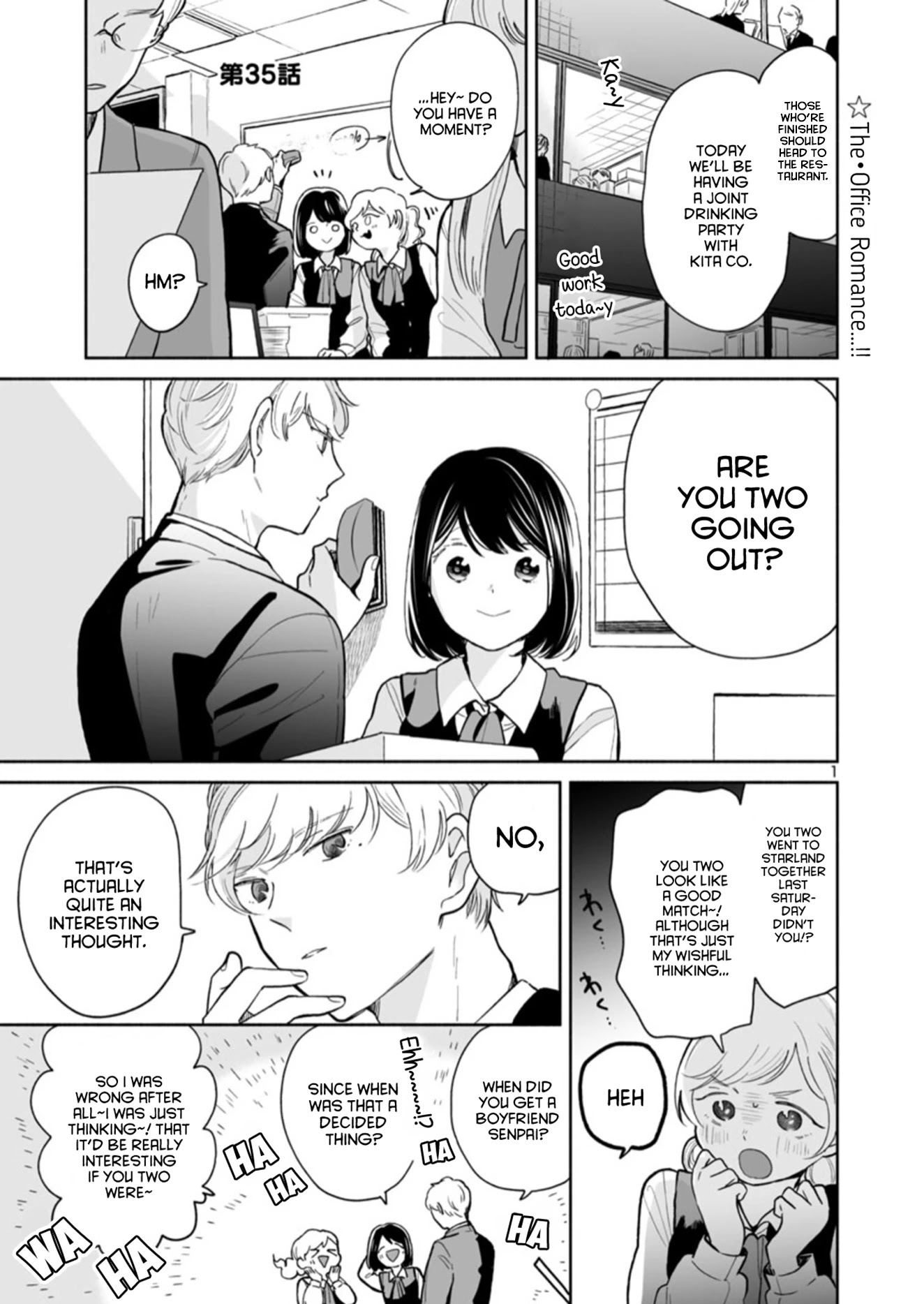 Majo-Senpai Nichijou chapter 35 page 1