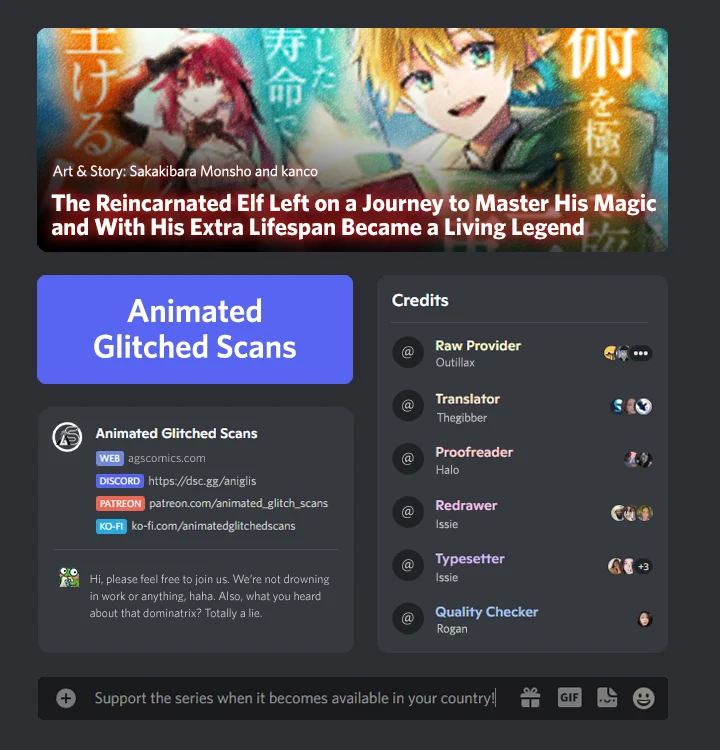 Majutsu wo Kiwamete Tabi ni Deta Tensei Elf, Moteamashita Jumyou de Ikeru Densetsu to naru chapter 8 page 1