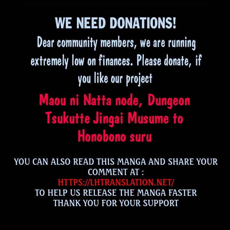 Maou ni Natta node, Dungeon Tsukutte Jingai Musume to Honobono suru chapter 71.2 page 12