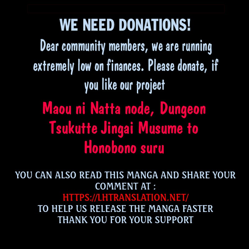 Maou ni Natta node, Dungeon Tsukutte Jingai Musume to Honobono suru chapter 72.2 page 14