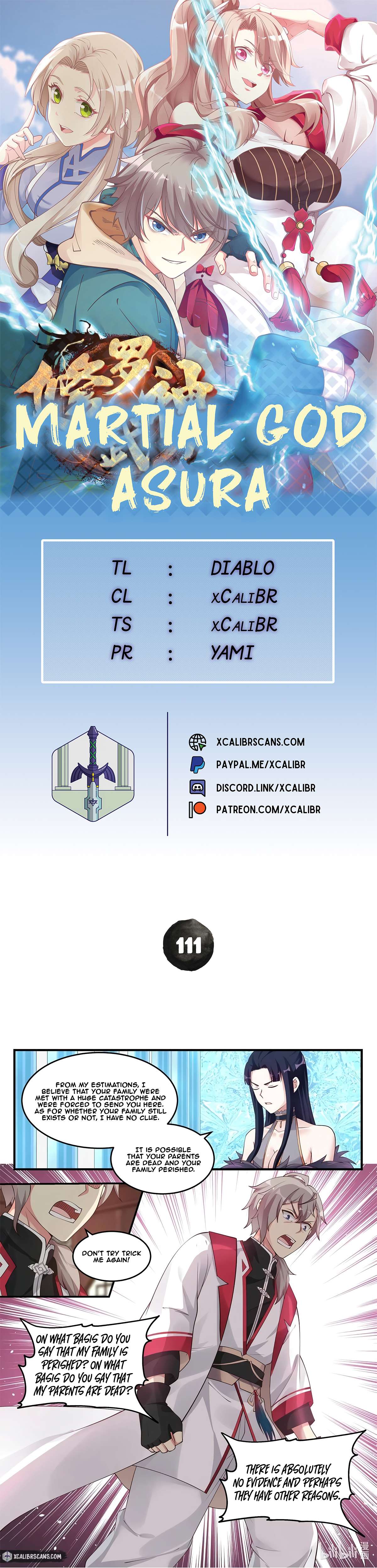 Martial God Asura chapter 111 page 1