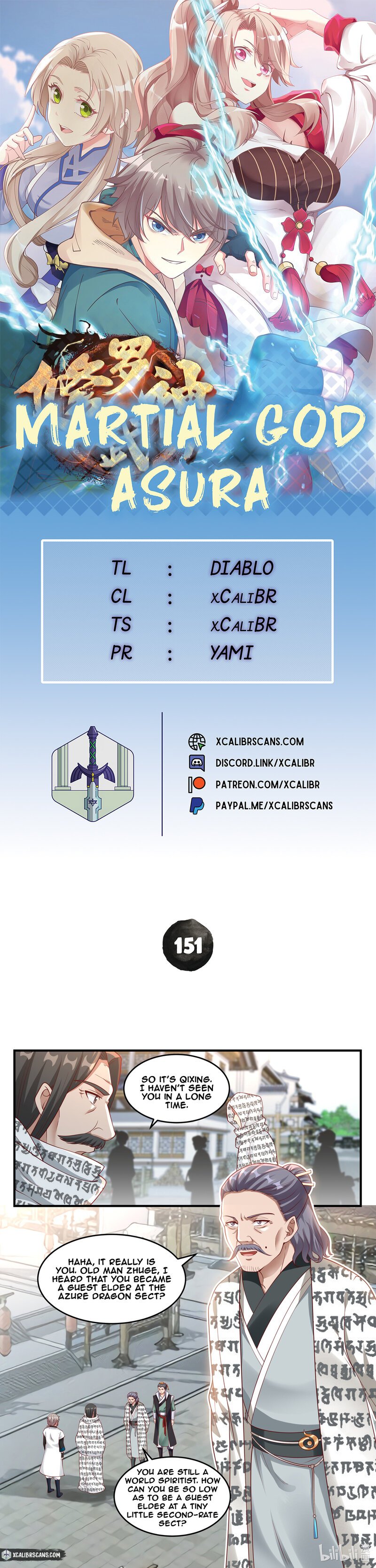 Martial God Asura chapter 151 page 1