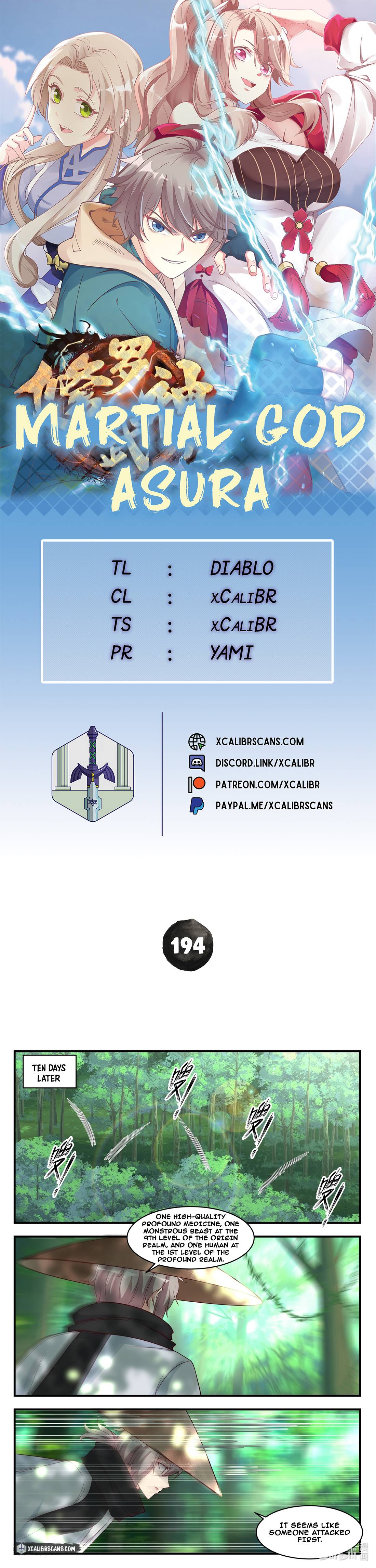 Martial God Asura chapter 194 page 1