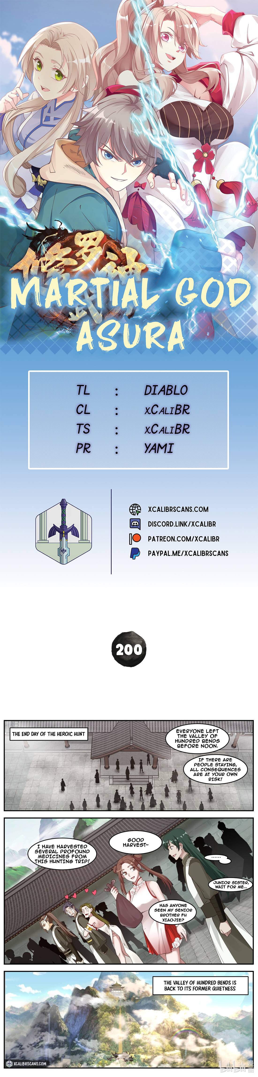 Martial God Asura chapter 200 page 1