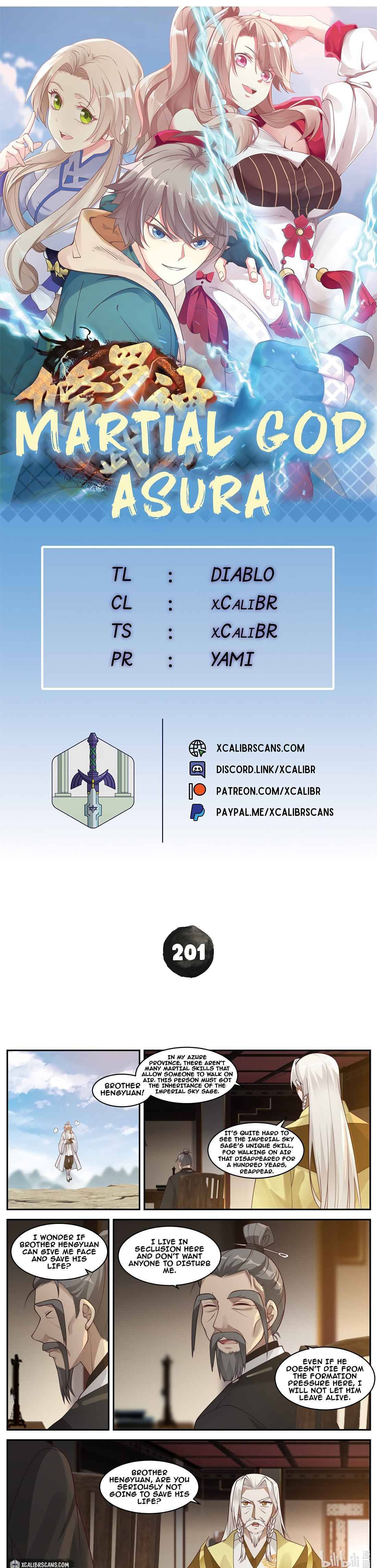 Martial God Asura chapter 201 page 1