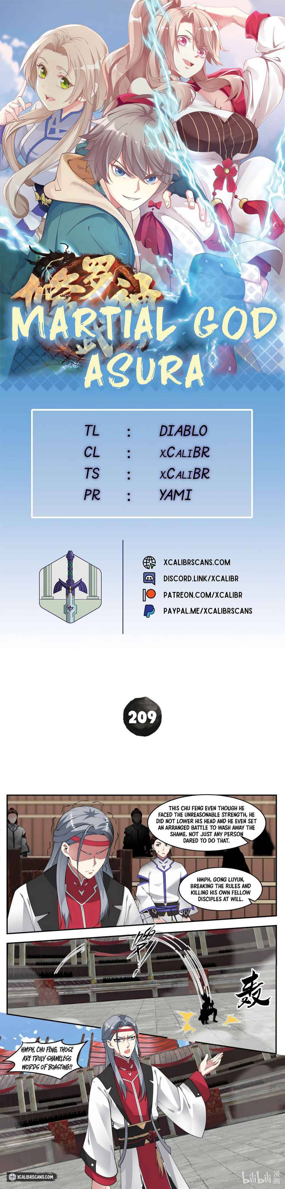 Martial God Asura chapter 209 page 1