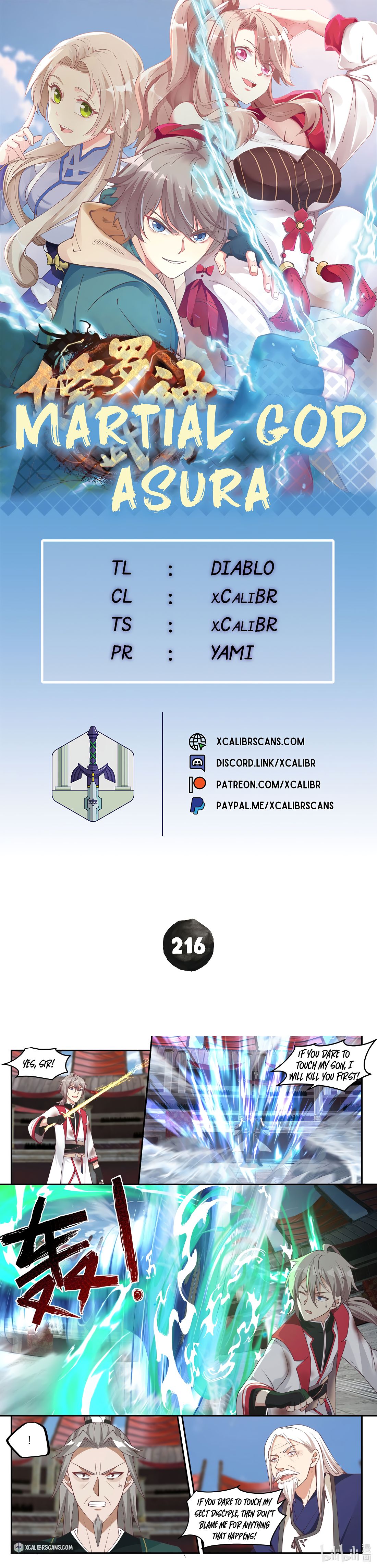 Martial God Asura chapter 216 page 1