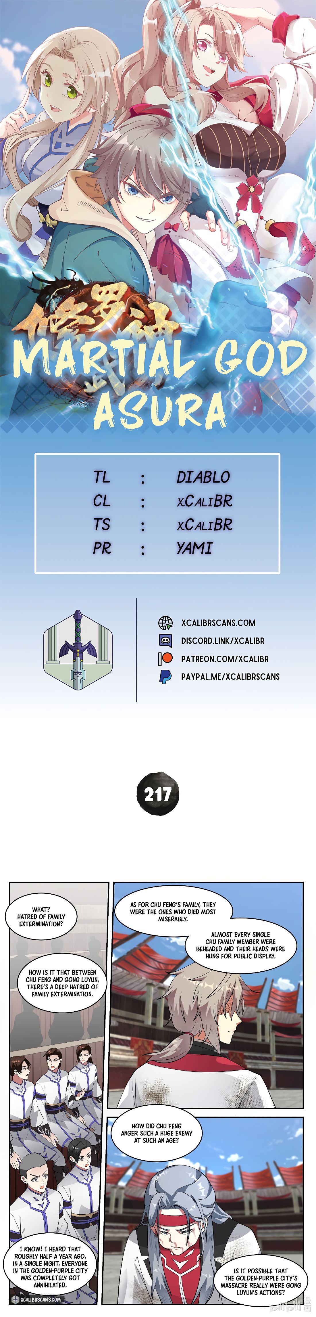 Martial God Asura chapter 217 page 1
