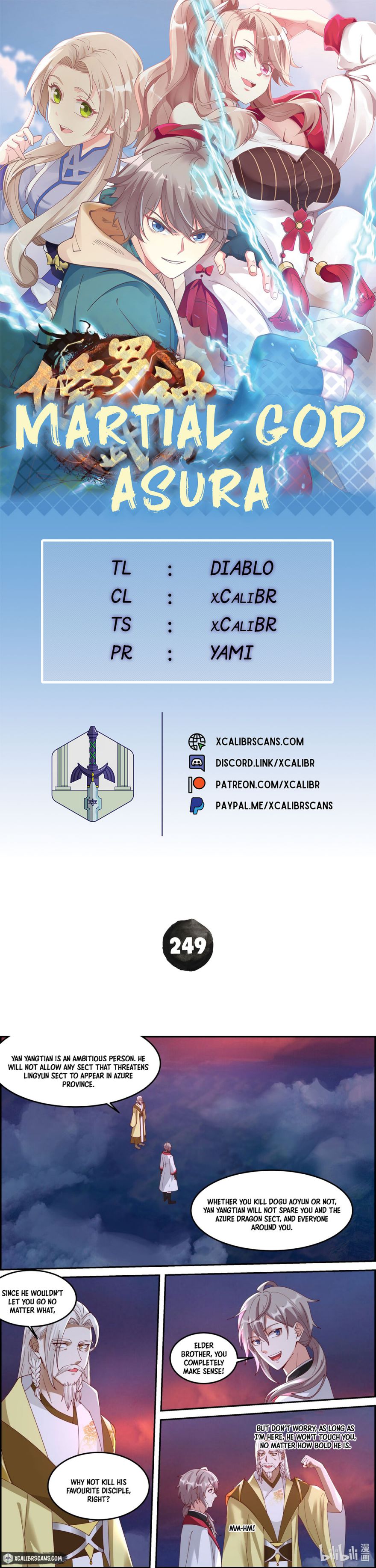 Martial God Asura chapter 249 page 1
