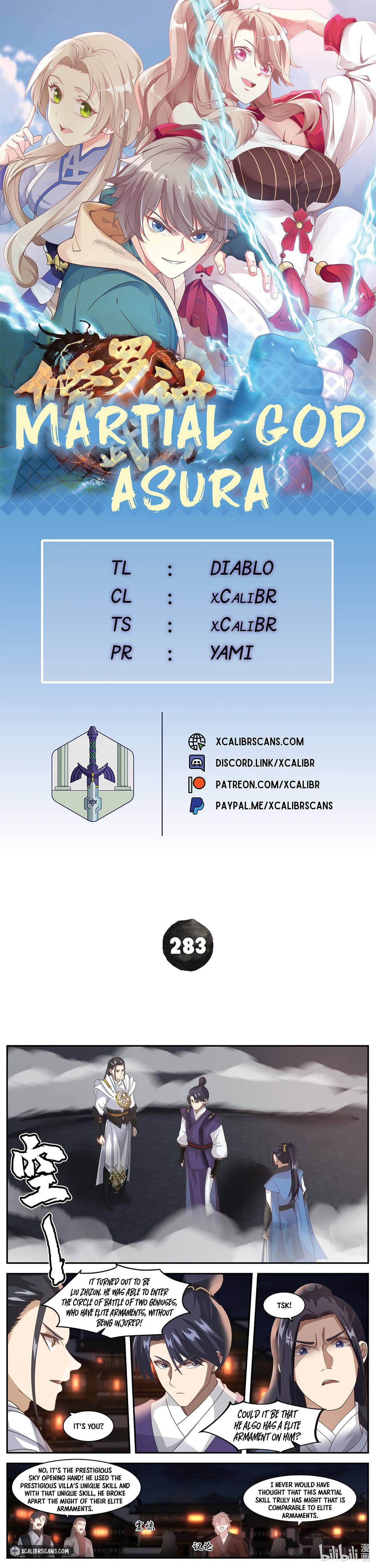 Martial God Asura chapter 283 page 1