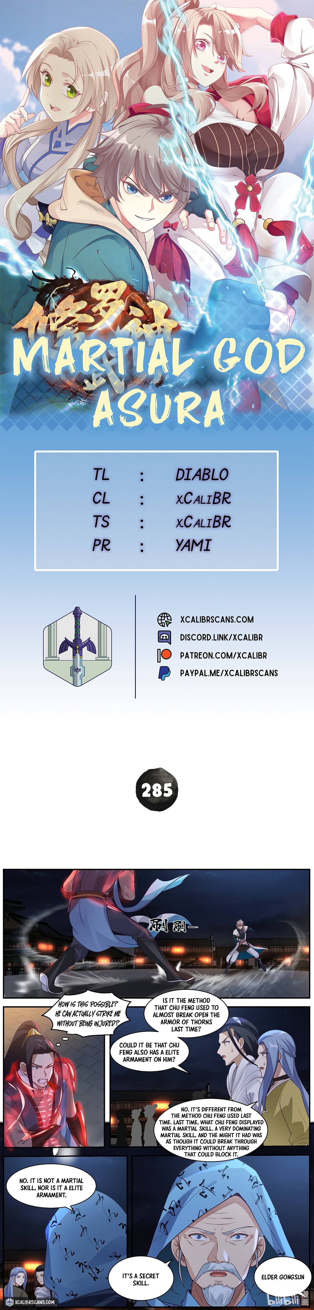 Martial God Asura chapter 285 page 1