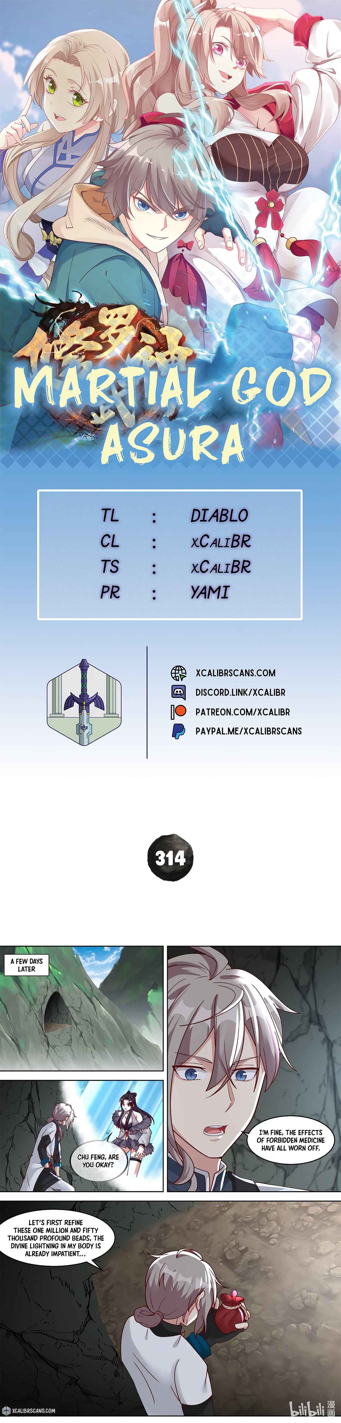 Martial God Asura chapter 314 page 1
