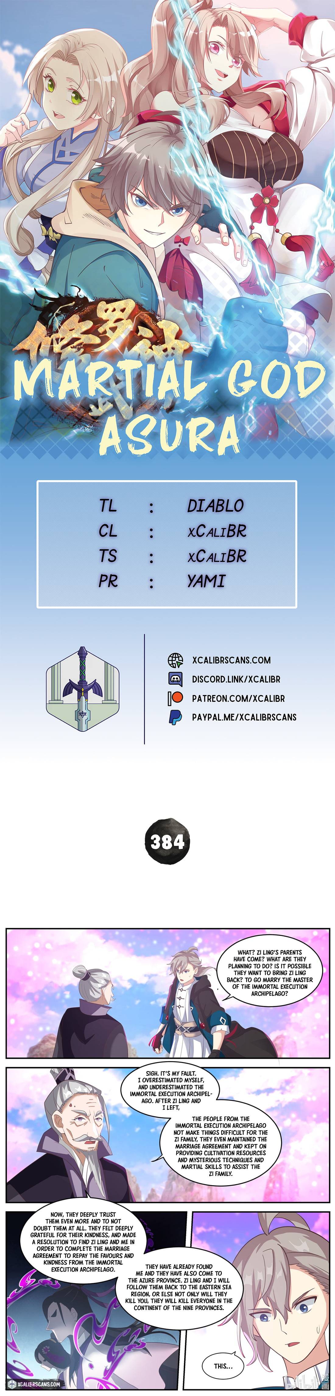 Martial God Asura chapter 384 page 1