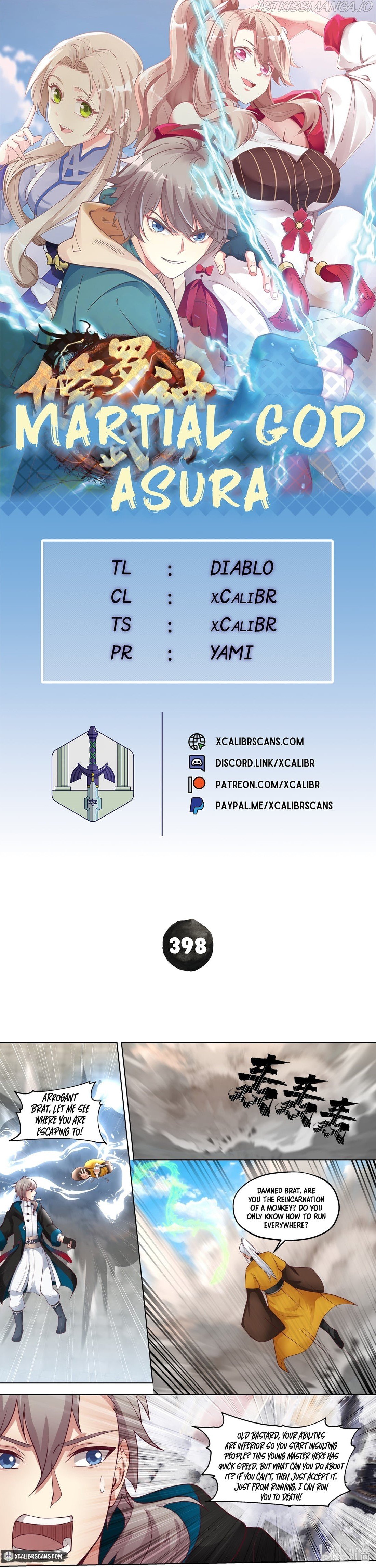 Martial God Asura chapter 398 page 1