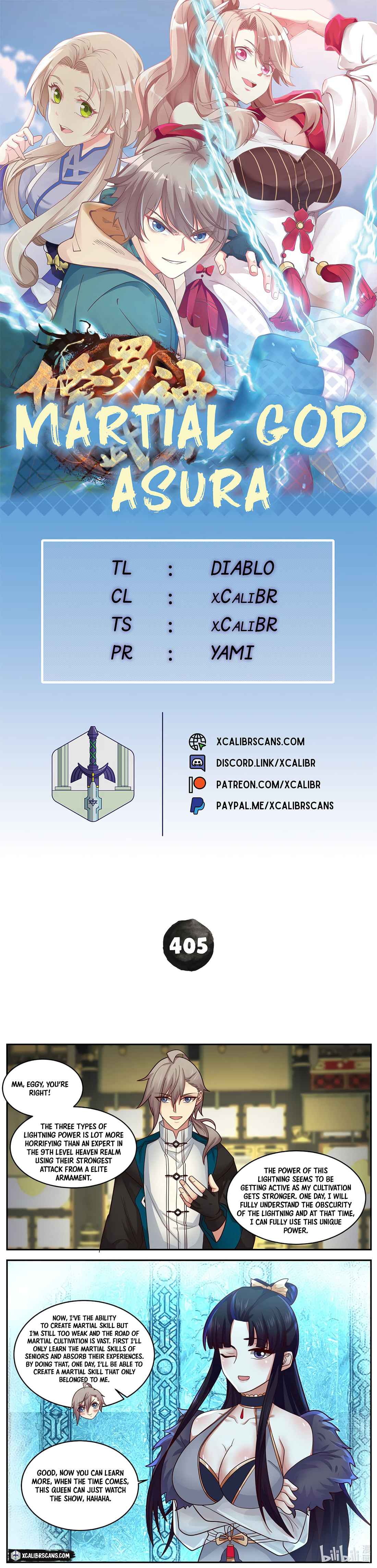 Martial God Asura chapter 405 page 1