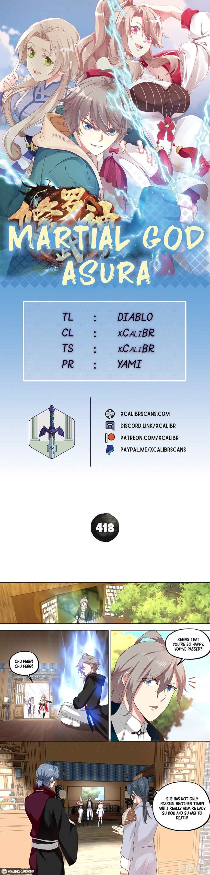 Martial God Asura chapter 418 page 1