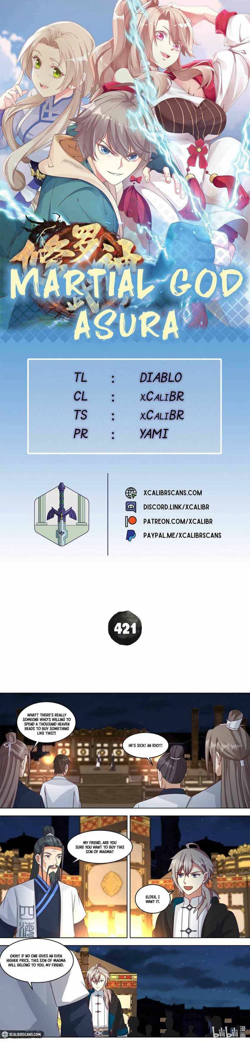 Martial God Asura chapter 421 page 1