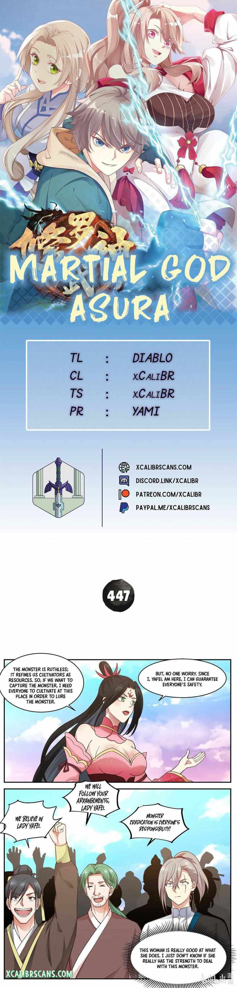 Martial God Asura chapter 447 page 1