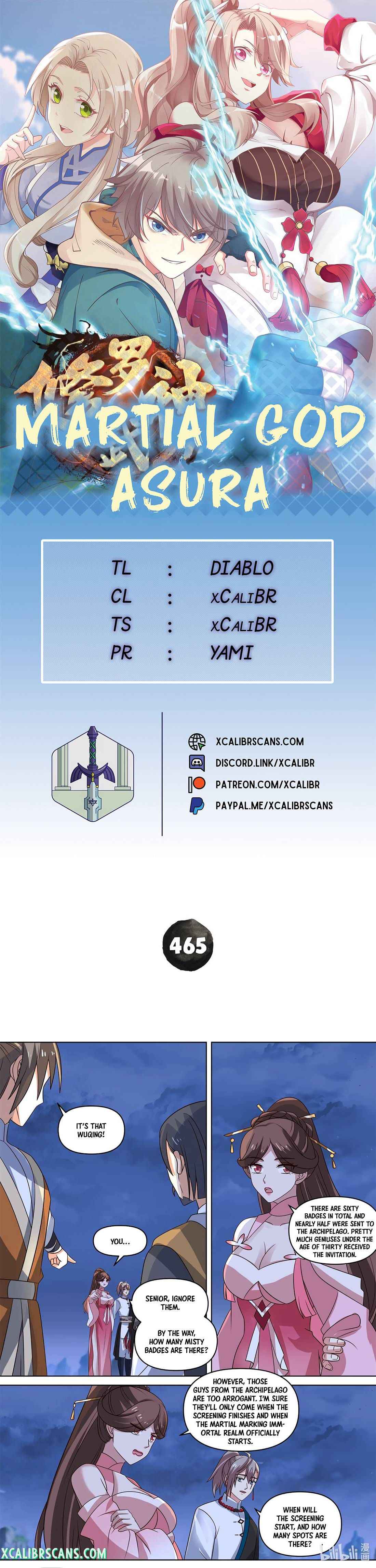 Martial God Asura chapter 465 page 1