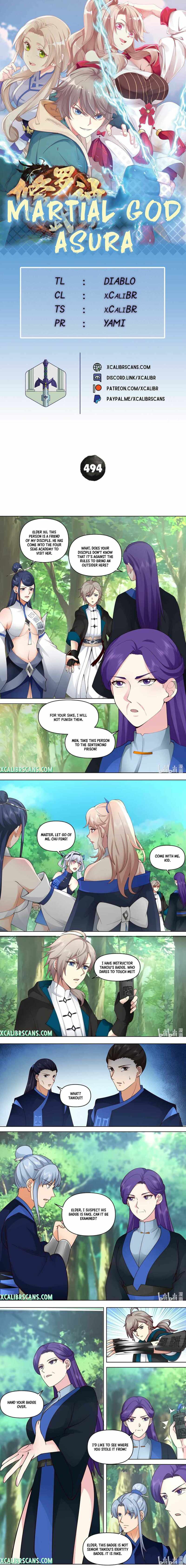 Martial God Asura chapter 494 page 1