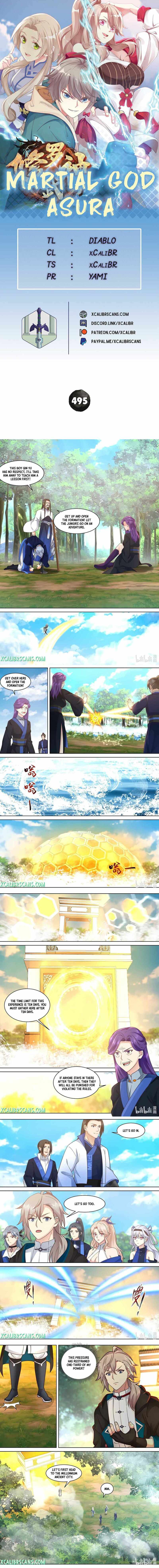 Martial God Asura chapter 495 page 1