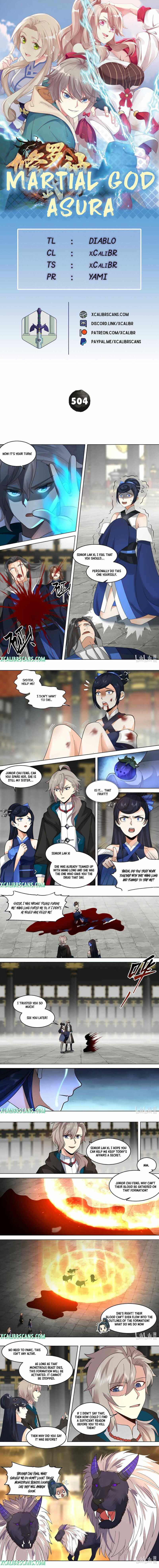 Martial God Asura chapter 504 page 1