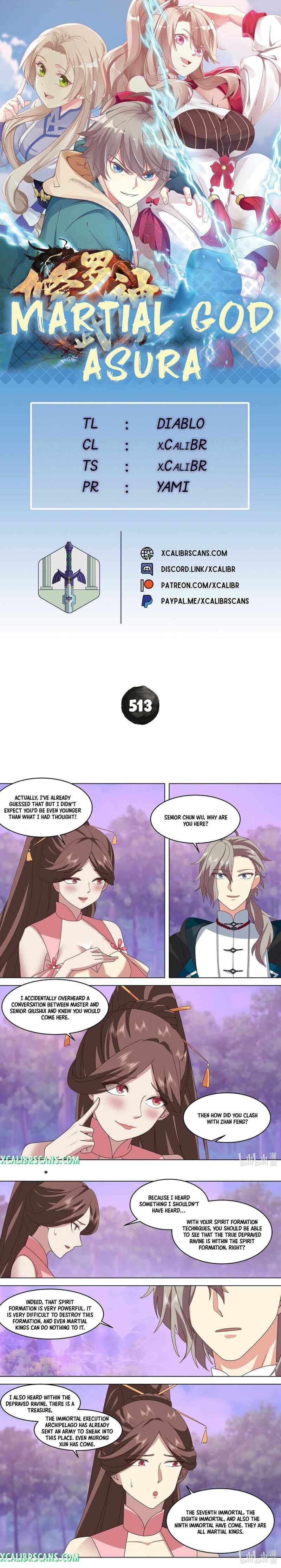 Martial God Asura chapter 513 page 1