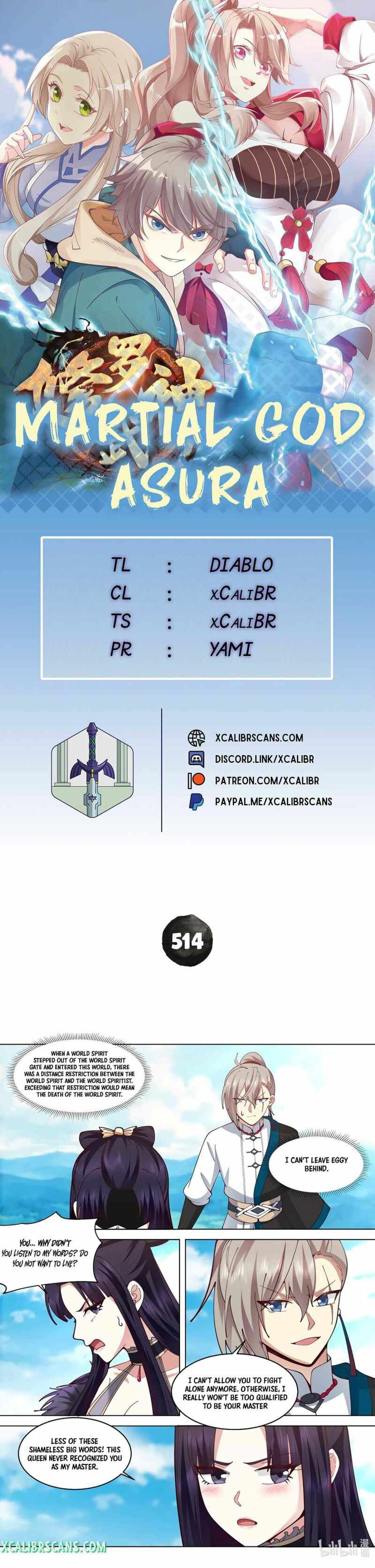 Martial God Asura chapter 514 page 1