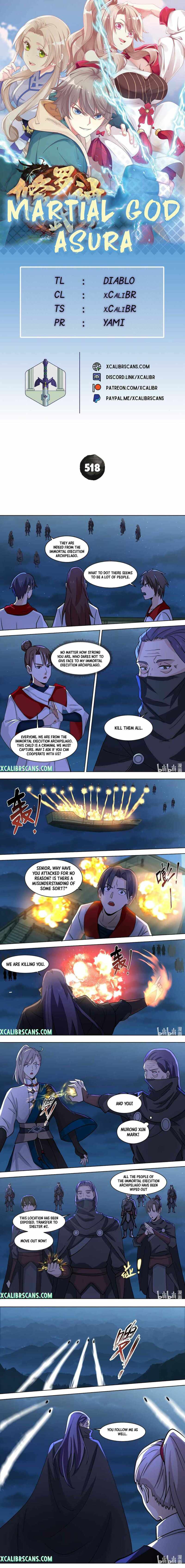 Martial God Asura chapter 518 page 1