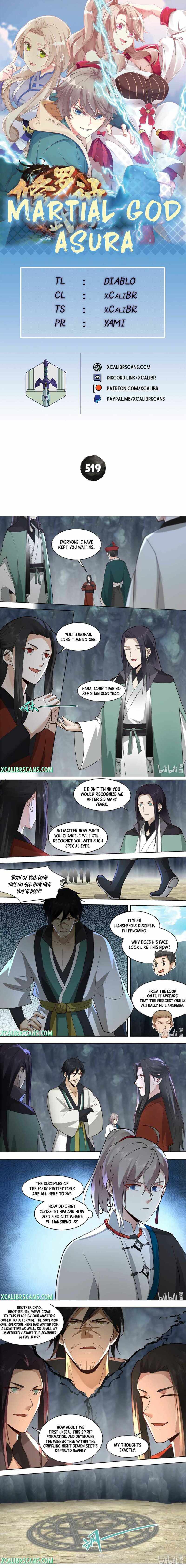 Martial God Asura chapter 519 page 1