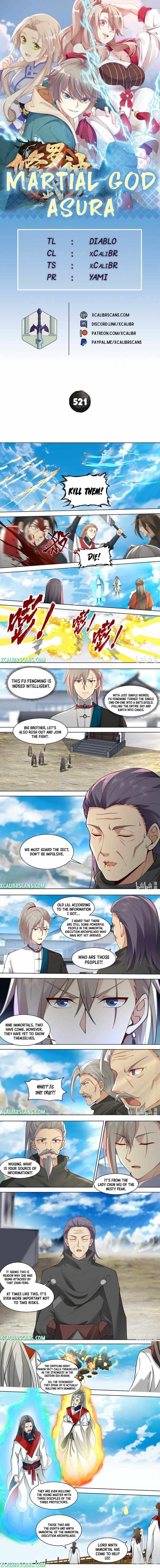 Martial God Asura chapter 521 page 1