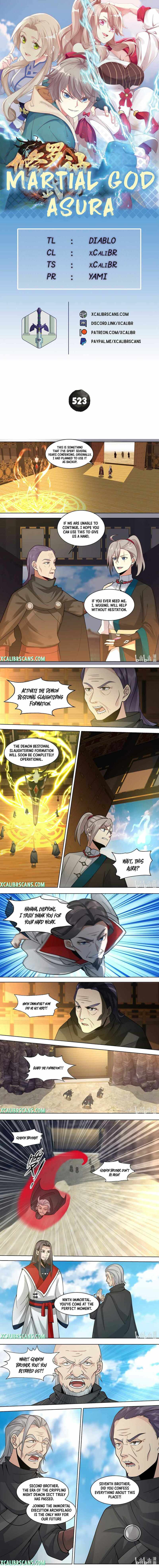 Martial God Asura chapter 523 page 1