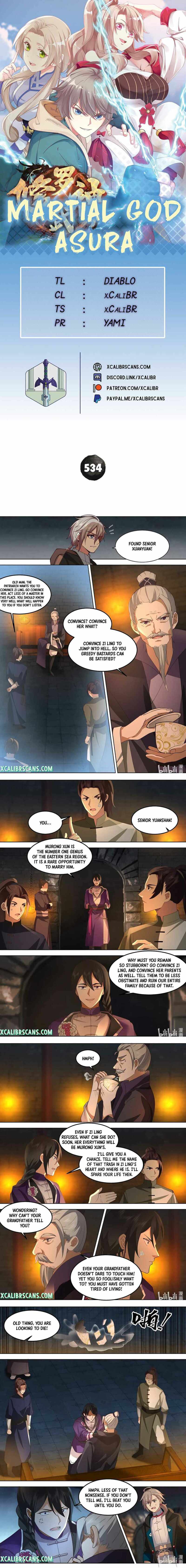 Martial God Asura chapter 534 page 1