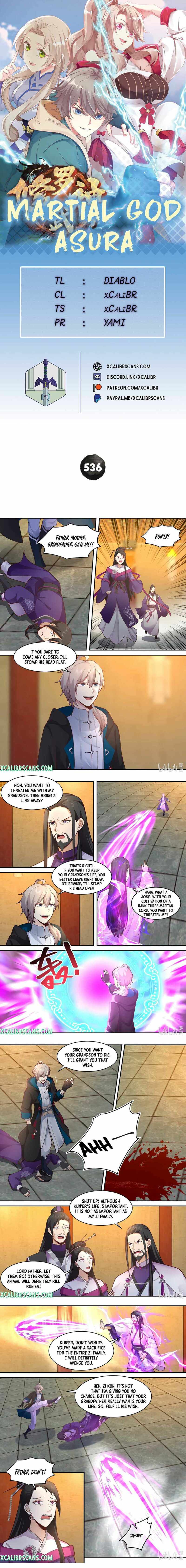 Martial God Asura chapter 536 page 1