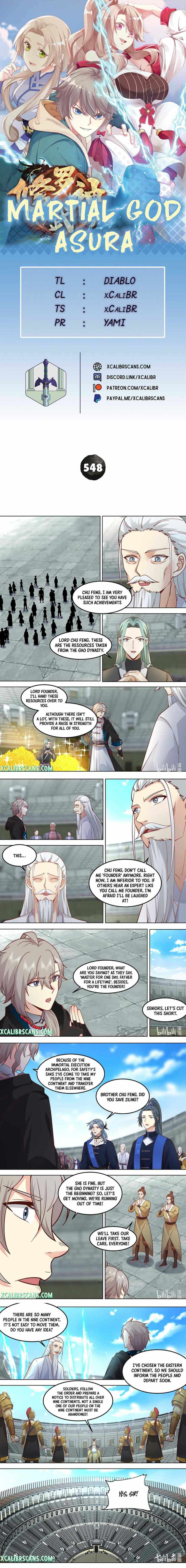 Martial God Asura chapter 548 page 1