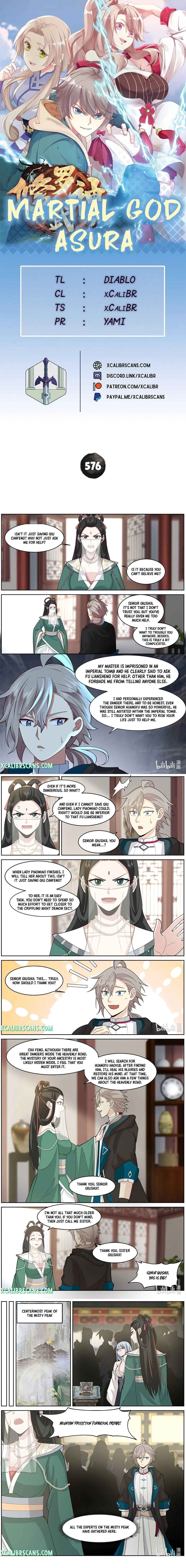 Martial God Asura chapter 576 page 1