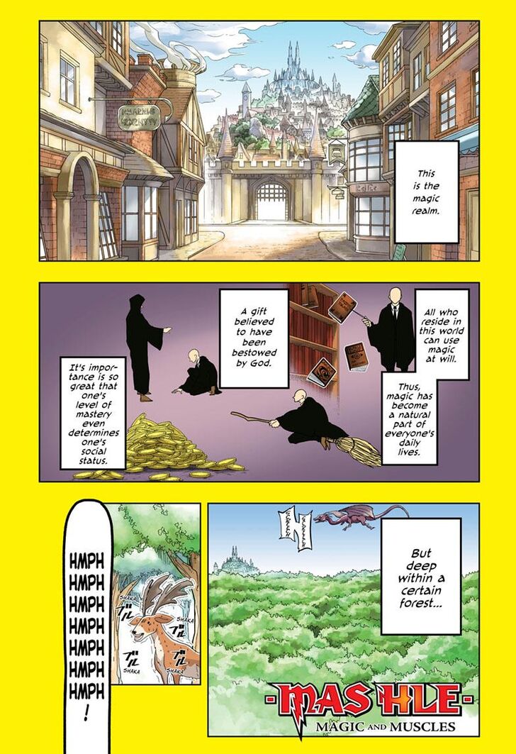 Mashle chapter 1 page 1