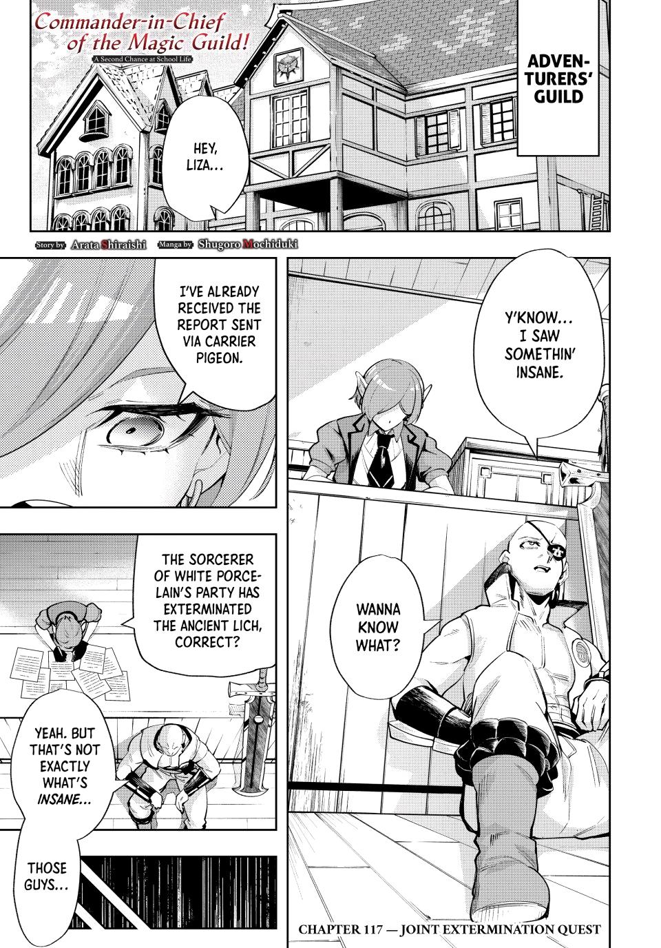 Master of the Magic Guild ~ Reborn and Starting Over Now for the Second Time at the Academy chapter 117 page 1