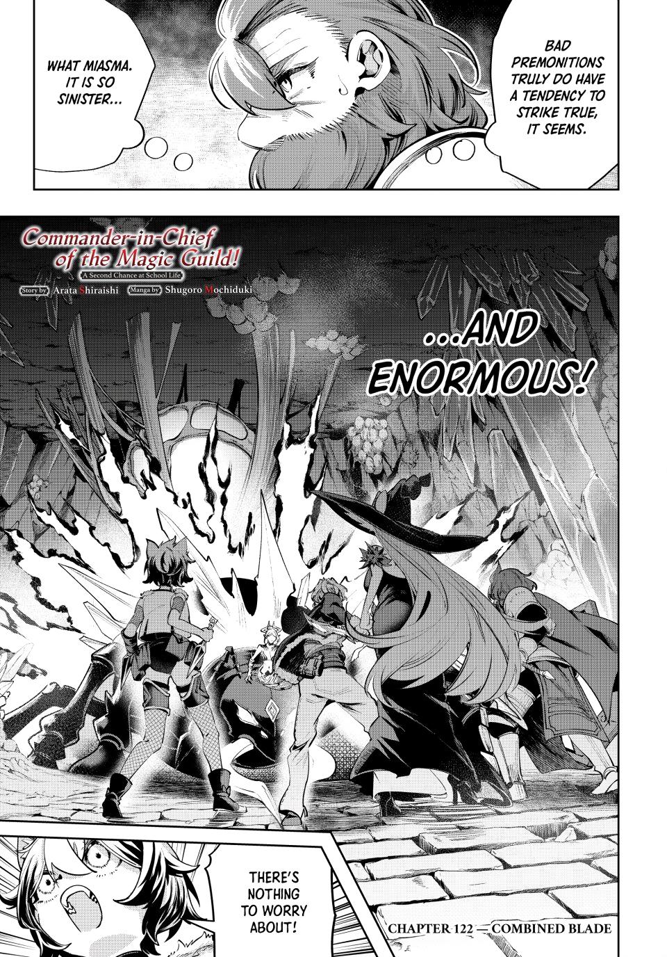 Master of the Magic Guild ~ Reborn and Starting Over Now for the Second Time at the Academy chapter 122 page 1