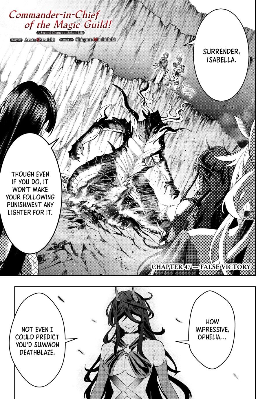 Master of the Magic Guild ~ Reborn and Starting Over Now for the Second Time at the Academy chapter 47 page 1