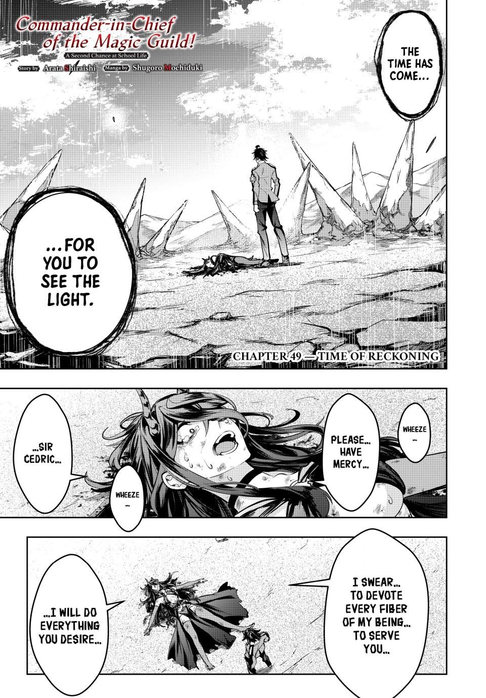 Master of the Magic Guild ~ Reborn and Starting Over Now for the Second Time at the Academy chapter 49 page 1