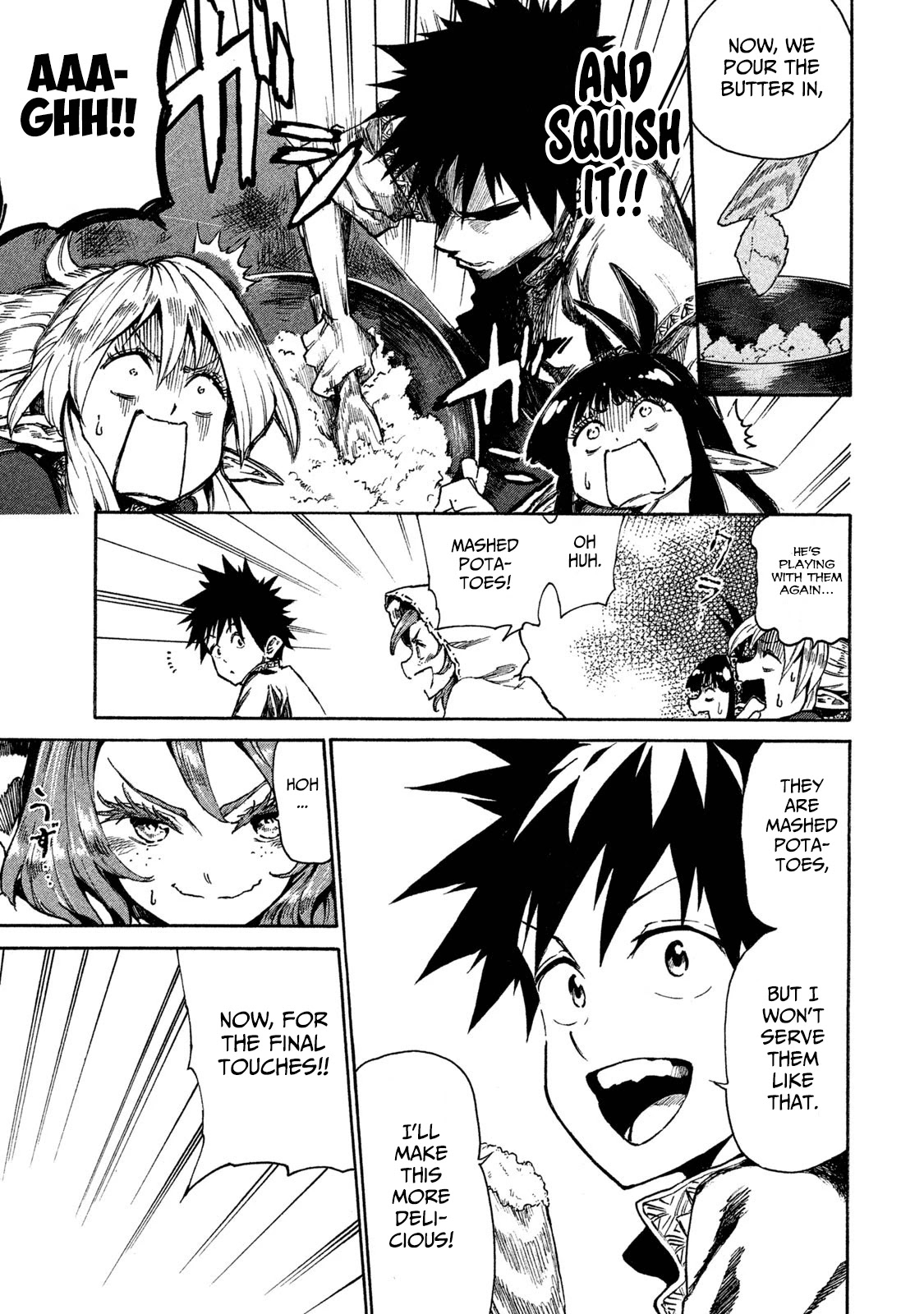 Mazumeshi Elf to Youbokugurashi chapter 10 page 27