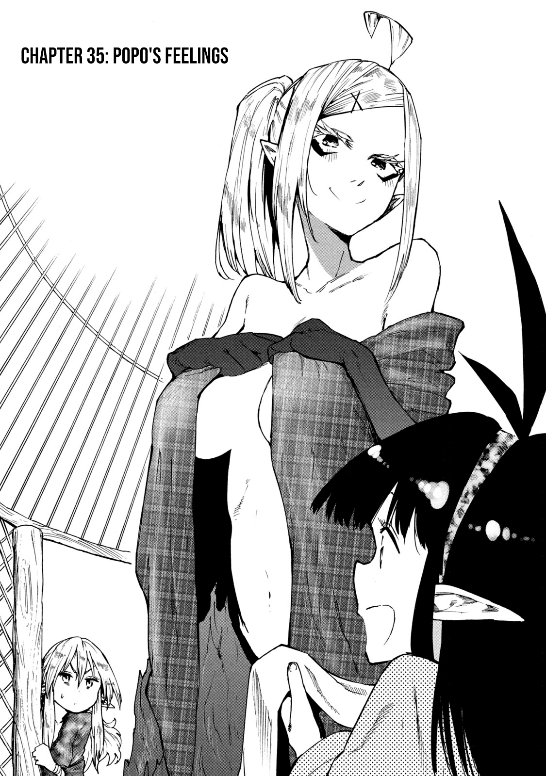 Mazumeshi Elf to Youbokugurashi chapter 35 page 1