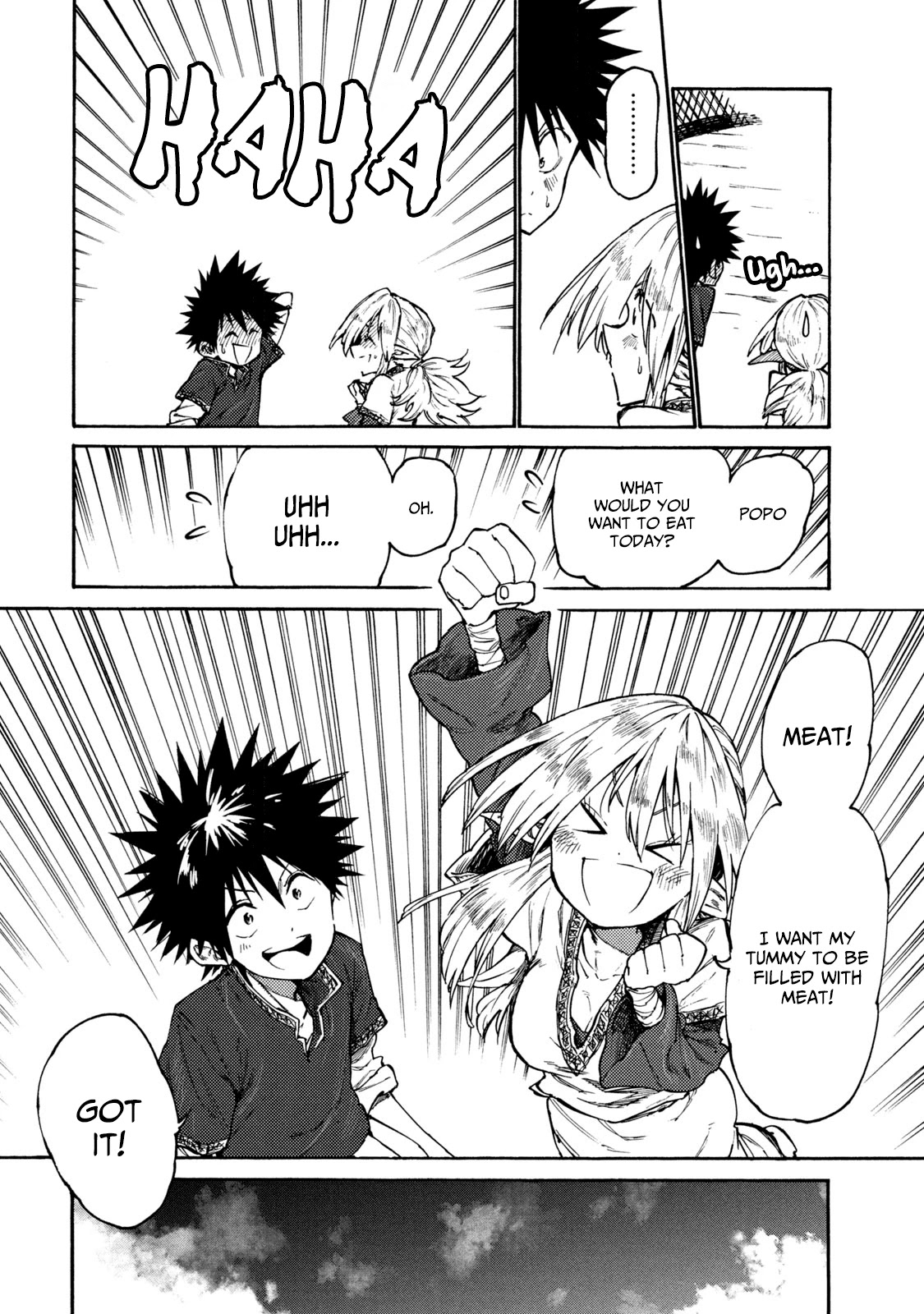 Mazumeshi Elf to Youbokugurashi chapter 35 page 12