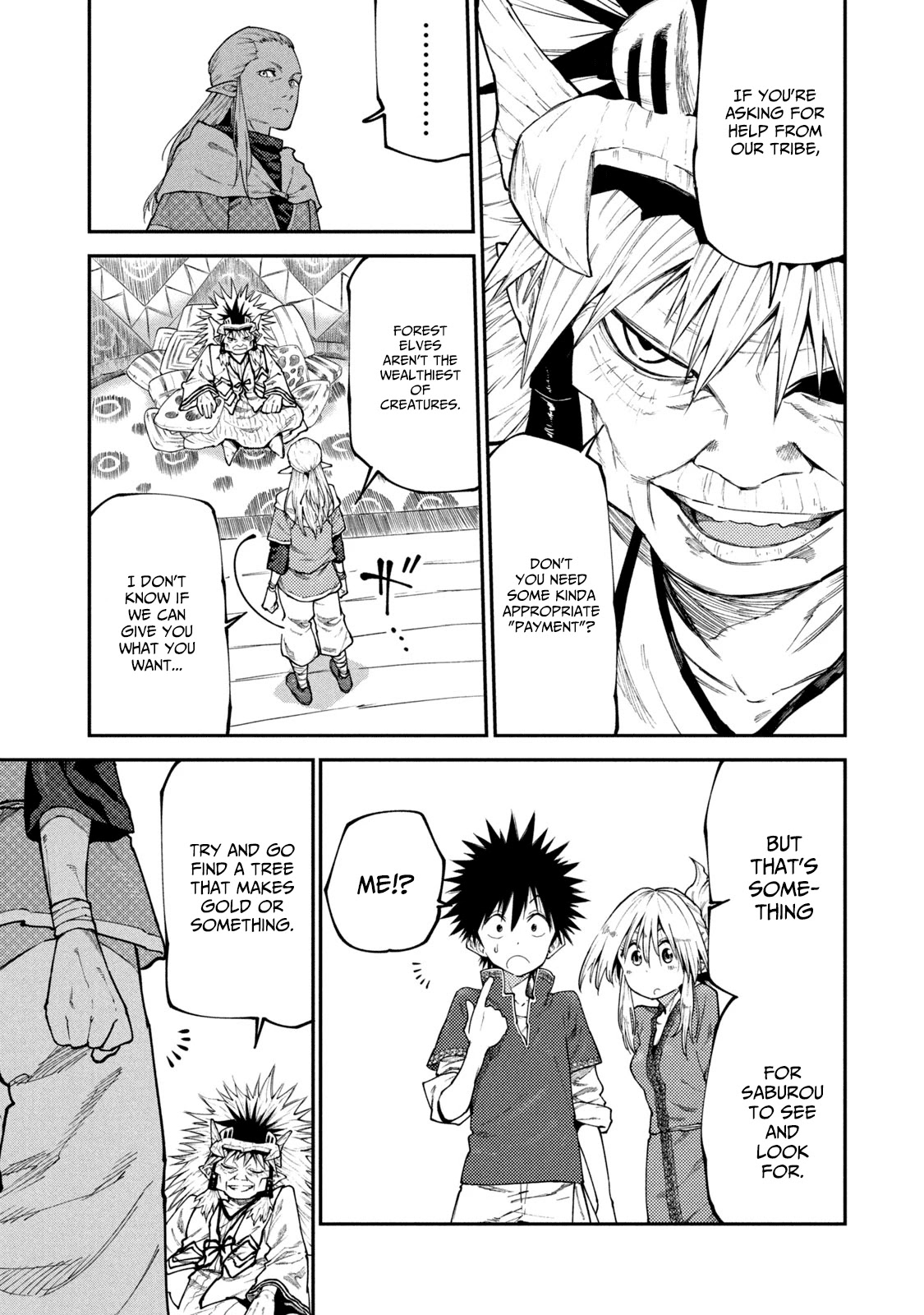 Mazumeshi Elf to Youbokugurashi chapter 46 page 5