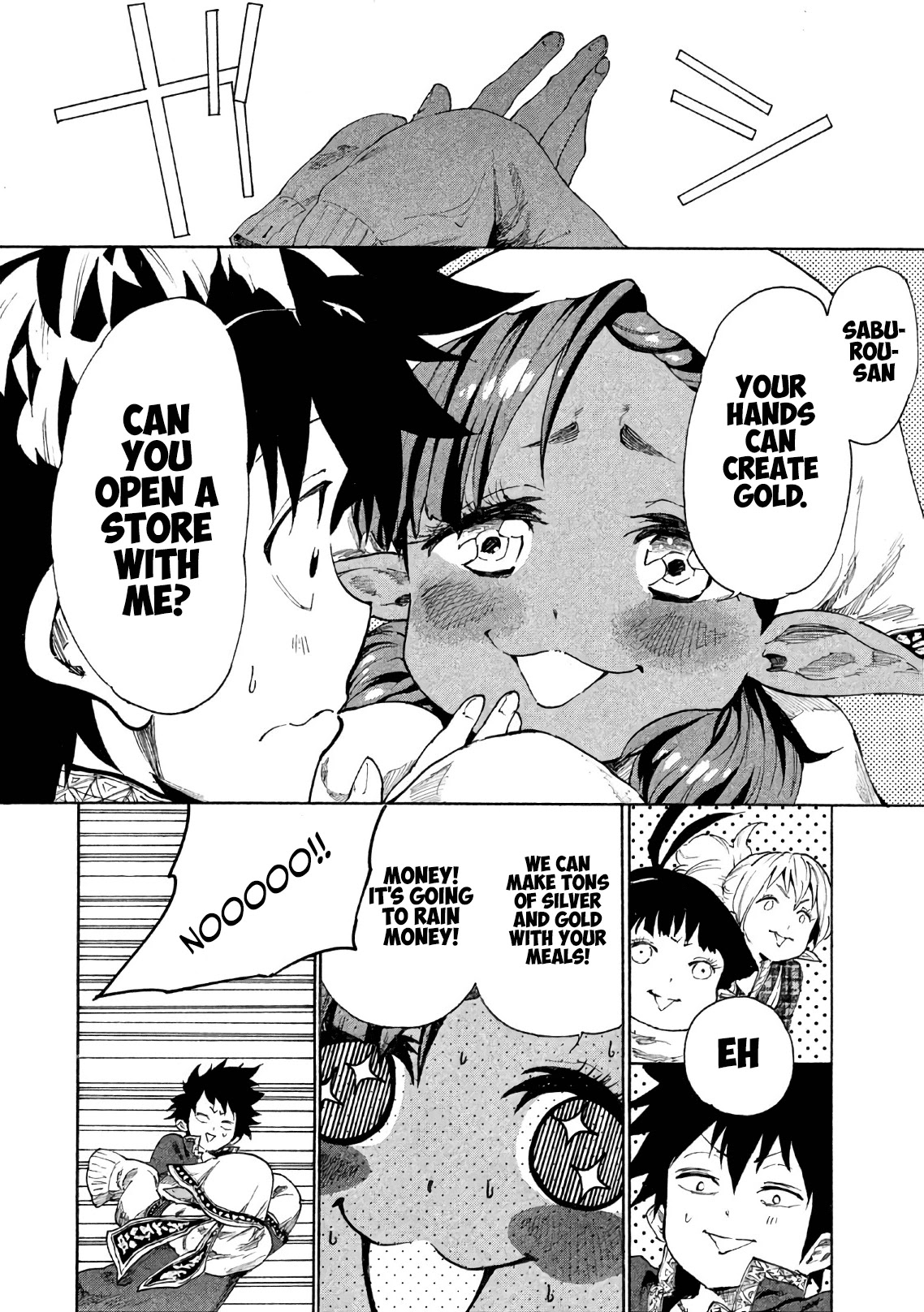 Mazumeshi Elf to Youbokugurashi chapter 5 page 13